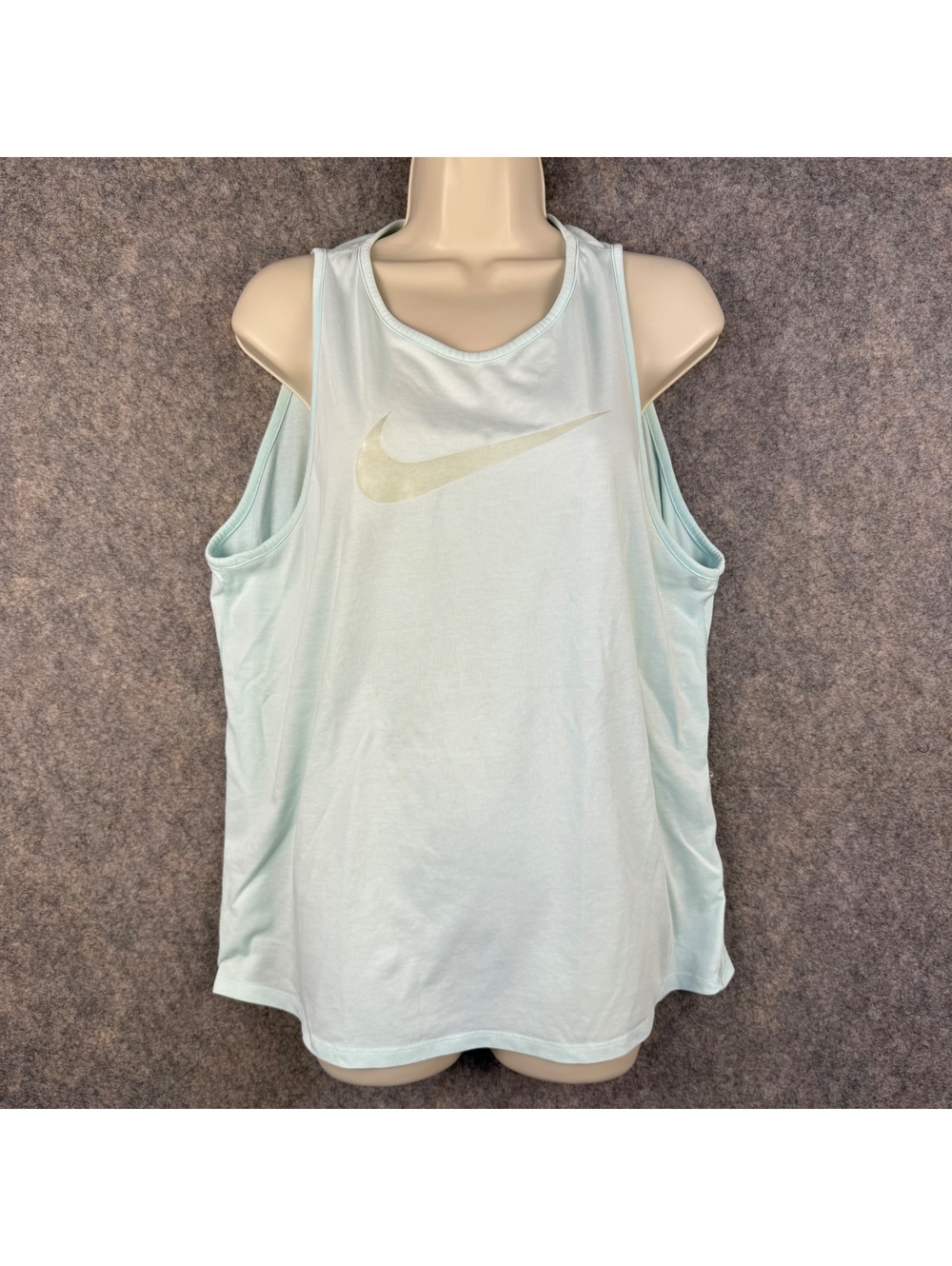 Nike Tee Dri-Fit Running Workout Tank Top Mint Green Women Size XL 784